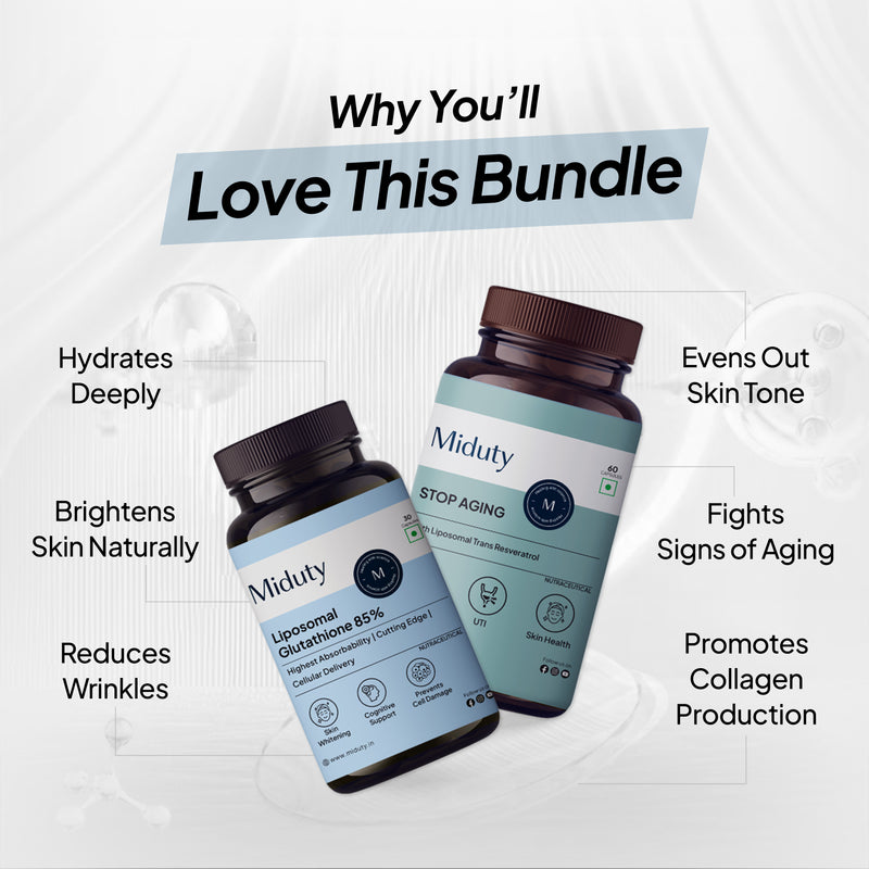 Skin Brightening Bundle | Glutathione 85% + Stop Aging