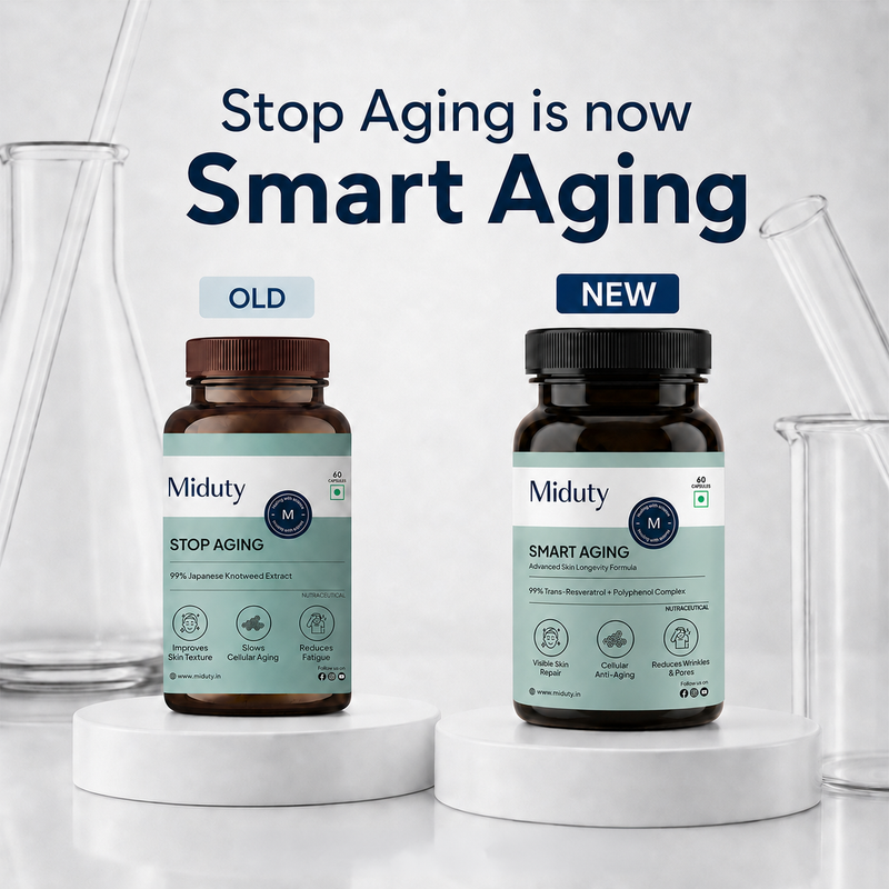 Miduty Stop Aging Product is now Smart Aging