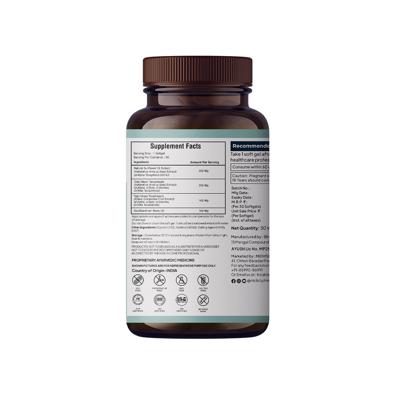Vitamin E⁸ | Formerly known as Tocopherols & Tocotrienols