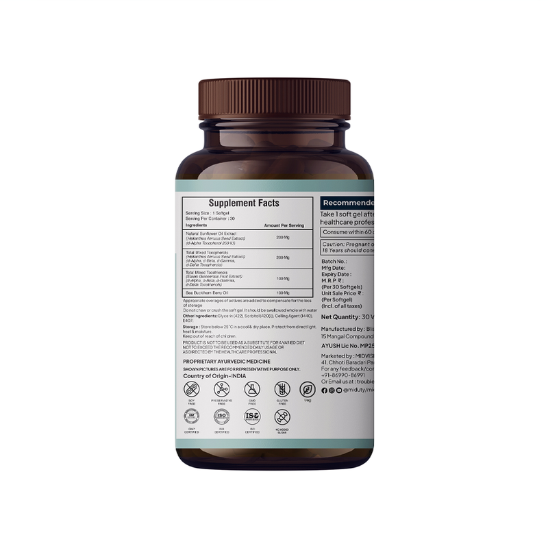 Vitamin E⁸ | Formerly known as Tocopherols & Tocotrienols