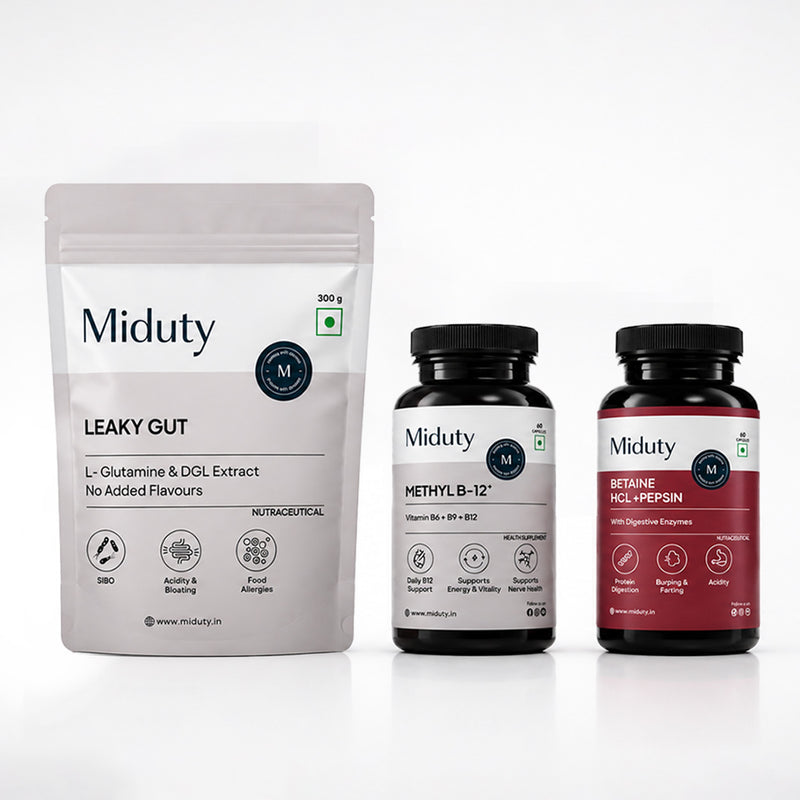 Three Miduty supplement products 