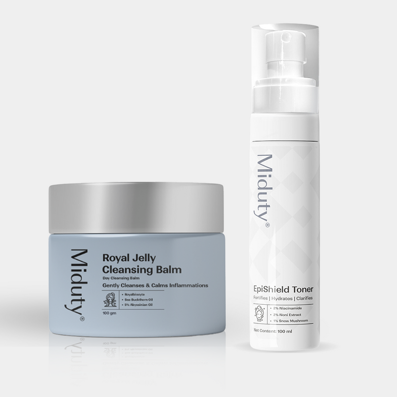Miduty Royal Jelly Cleansing Balm & Epishield Toner