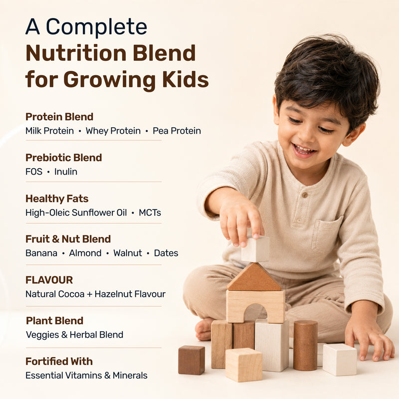 A complete nutrition blend for growing kids