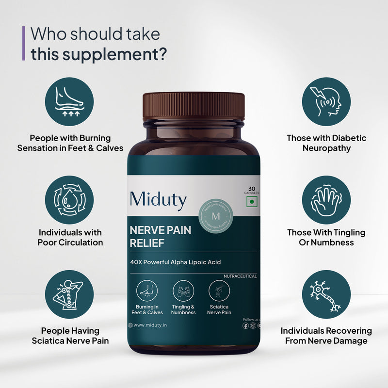 Who should take Miduty Nerve Pain Relief Supplement?