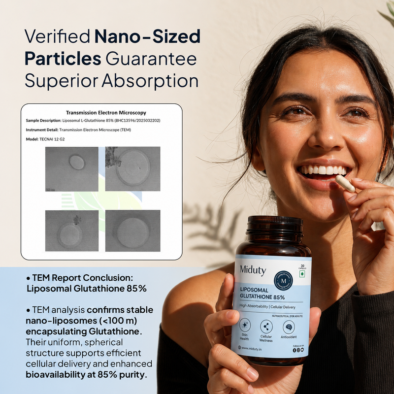 Verified nano-sized particles guarantee superior absorption