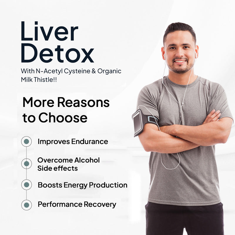Liver Detox - Natural Detoxification Milk Thistle Formula with N-Acetyl Cysteine
