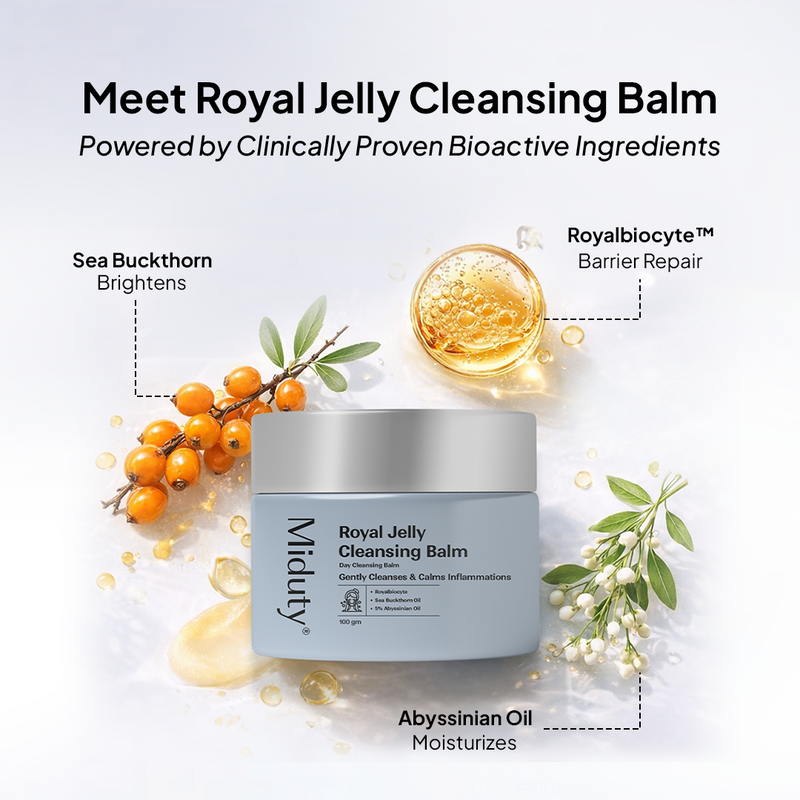 Royal Jelly Cleansing Balm with list of ingredients