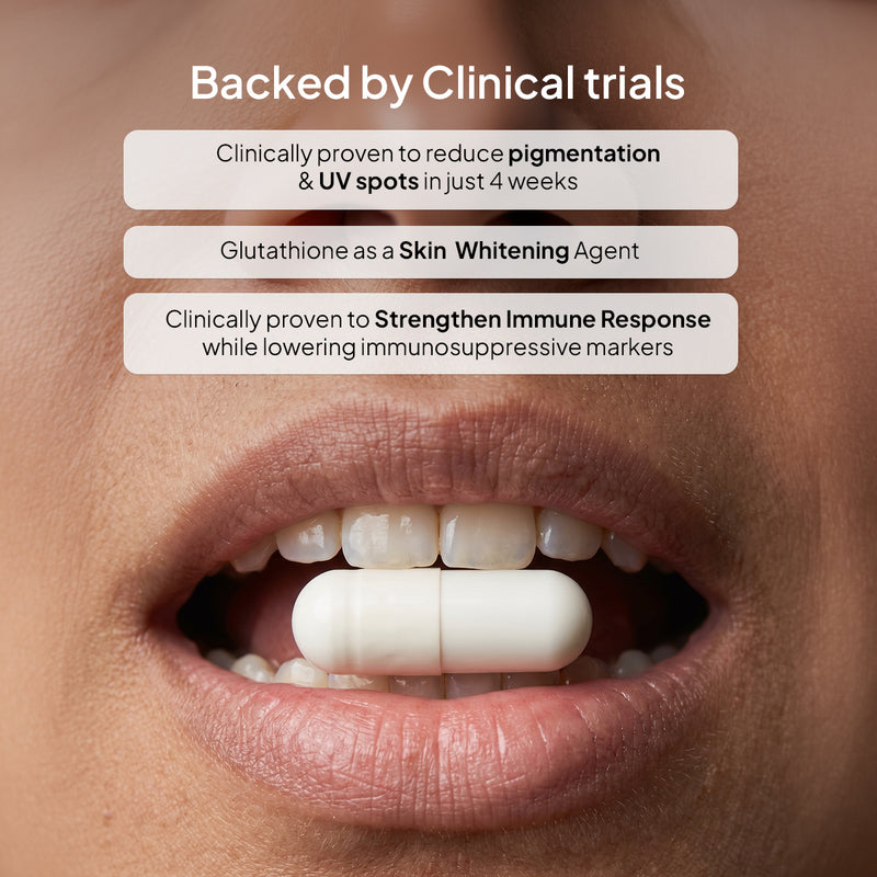 backed by clinical trials- glutathione