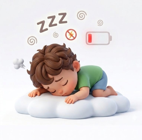 Kids who feel low on energy throughout the day