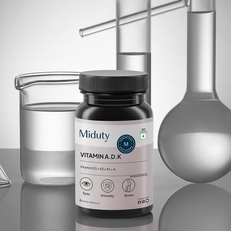 Vitamin ADK | 5000 IU | Vitamin A, K1, K2 & D3 Capsules