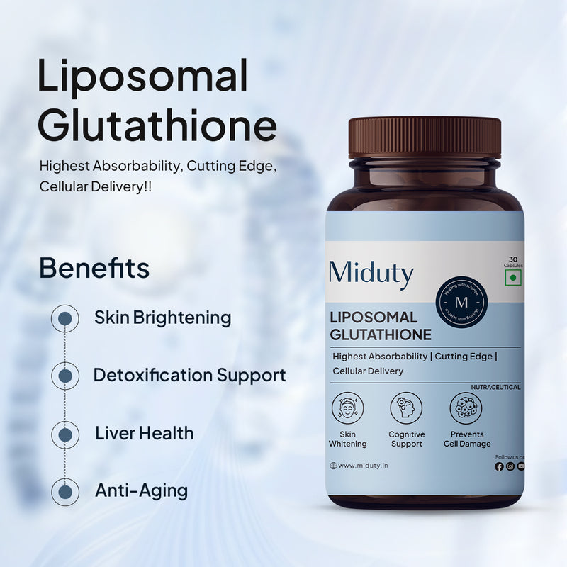 Miduty Liposomal Glutathione with benefits