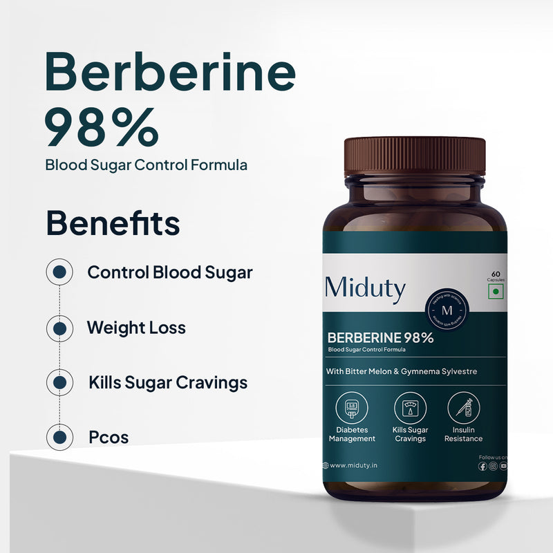 Benefits of Miduty Berberine HCL Capsules