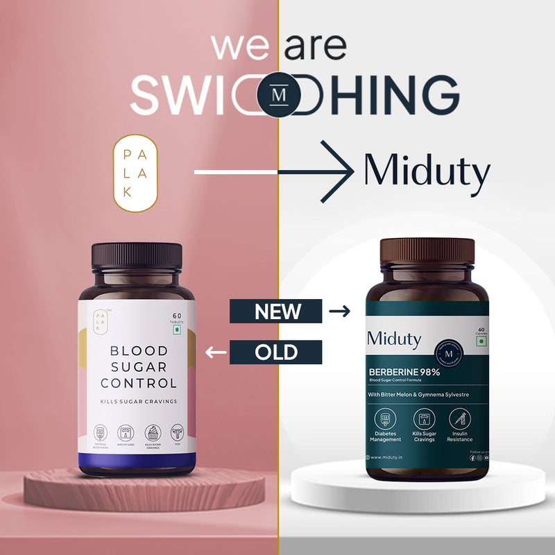 New Packaging of Miduty Berberine Hydrochloride Supplement