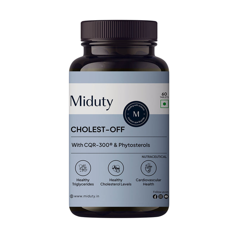 Miduty Cholest-Off supplement Front View