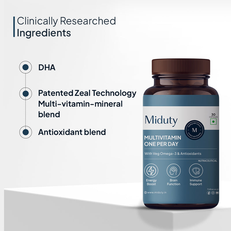 Ingredients in Miduty Multivitamin Supplement