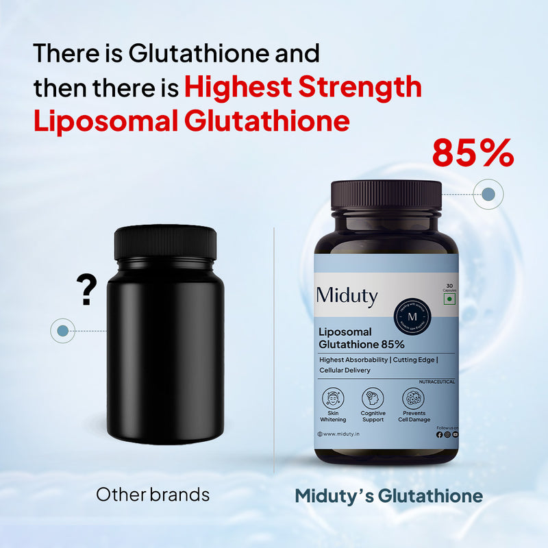 Why Miduty Glutathione Tablets For Skin​ Whitening is better?