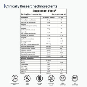Miduty Smarty Kids clinically researched ingredients