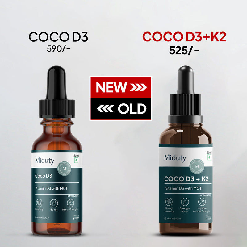 Best Vitamin D3 Drops in India - Miduty Coco D3 With K2