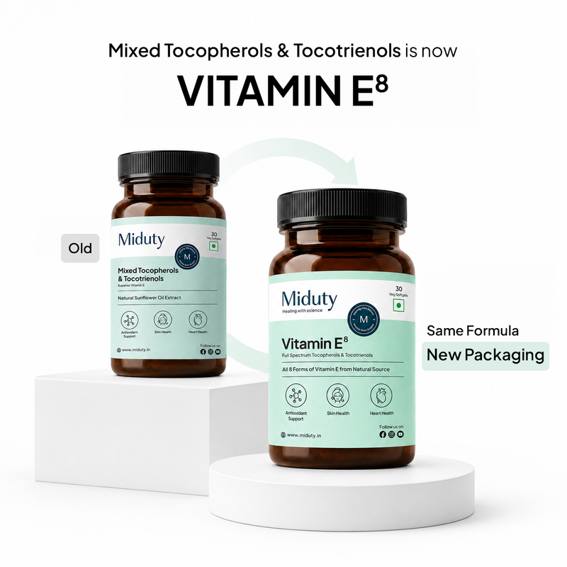 Vitamin E⁸ | Formerly known as Tocopherols & Tocotrienols