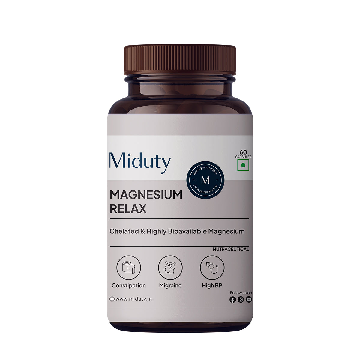Magnesium Relax | Constipation, Migraine & High BP Control Magnesium Complex Supplement