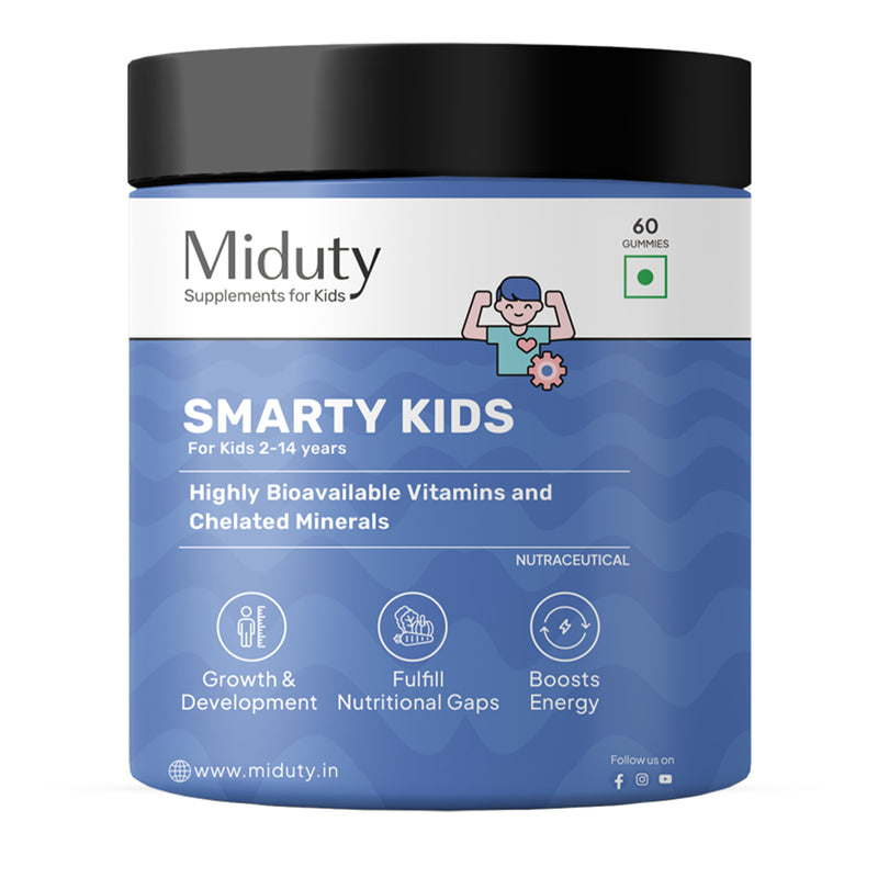 Miduty Smarty Kids Supplement Container Front View