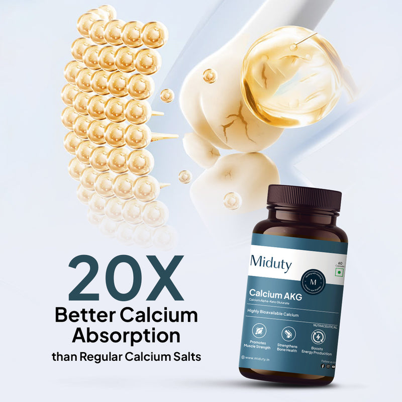 Miduty Calcium Alpha Ketoglutarate Supplement