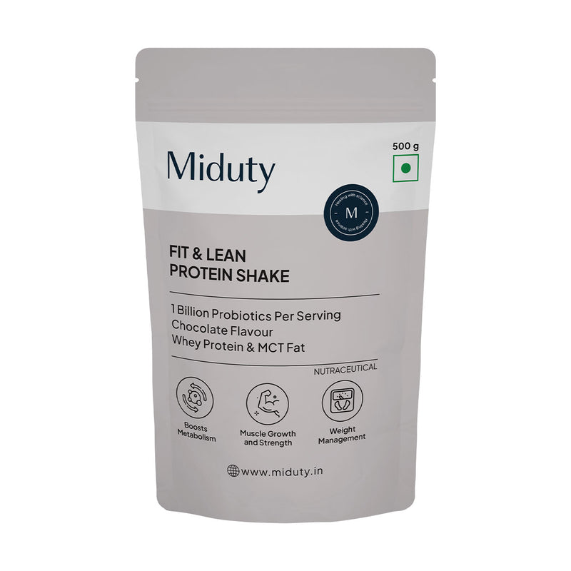 Miduty Fit & Lean Protein Shake package Front View