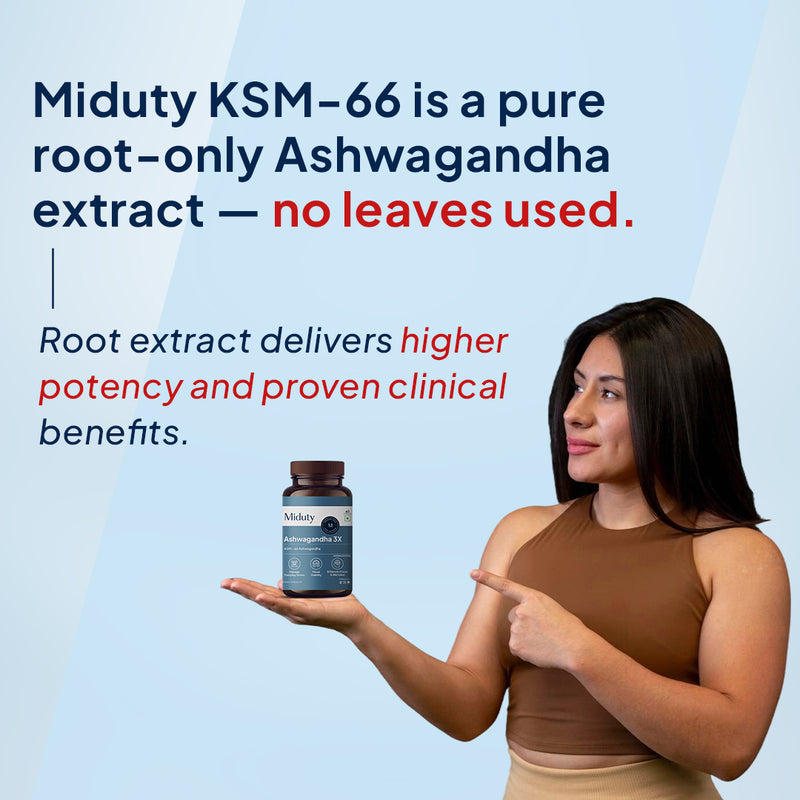 KSM - 66 Ashwagandha | Stress, Mood & Stamina Booster Supplement