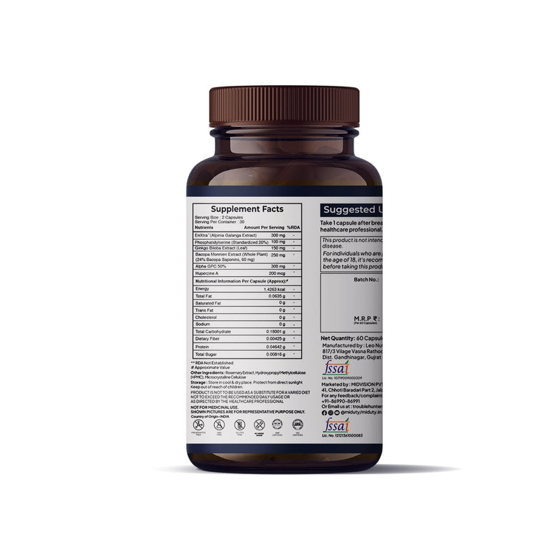 Memory & Focus | Caffeine-Free Formula For Extreme Alertness